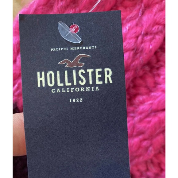 NWT Hollister Knit Scarf One Size Women’s Pink MSRP $24.95 - Picture 3 of 7